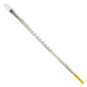 Royal Langnickel Soft-Grip White Taklon Brush - Long Handle, Filbert #6