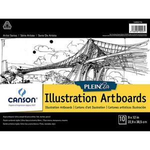 Canson Plein Air Illustration Artboard Pad 9" x 12" - (10 Sheets)