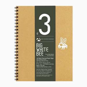 Big White Bee Black Charcoal Journal- 9x12 (50shts)