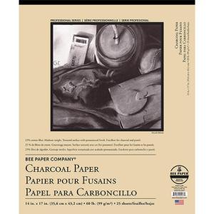Bee Paper Charcoal Paper Pad 14" x 17" - (25 Sheets, 60lb)