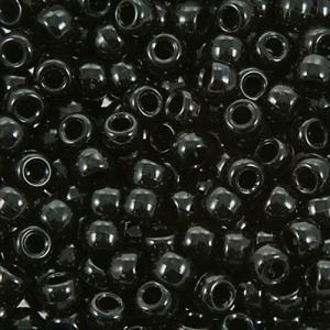 The Beadery Super Value Pony Beads – (900 Pieces) Opaque Black