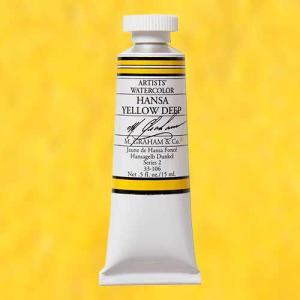 M. Graham & Co. Watercolor Paint – (0.5oz/15ml) Hansa Yellow Deep