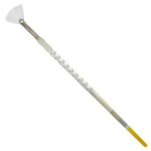 Royal Langnickel Soft-Grip White Taklon Brush - Long Handle, Fan #6