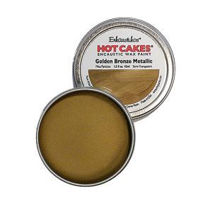 Enkaustikos Hot Cakes Encaustic Wax Paint - (1.5oz/45ml) Golden Bronze Metallic