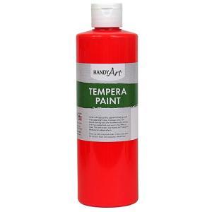 Handy Art Tempera Paint - (16oz/473ml) Fluorescent Red
