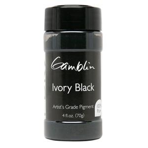 Gamblin Dry Pigment - (4fl oz/47g) Ivory Black