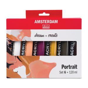 Royal Talens Amsterdam Acrylic Portrait Set 4.1oz/120ml - (6 Pack)
