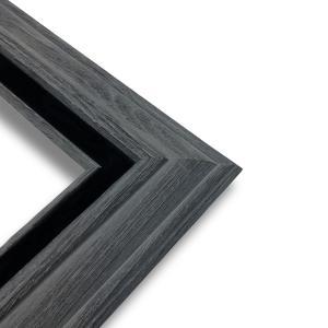 Econo Frame Tuscan Drift Grey with Black Velvet Liner - 4" x 5"