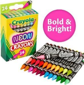 Crayola Crayons - (24 Pack) Neons  51-3410
