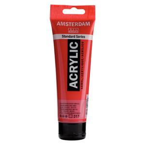 Royal Talens Amsterdam Acrylic Paint - (0.7oz/20ml) Transparent Red Medium