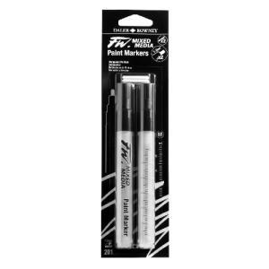 Daler Rowney FW Empty Mixed Media Marker Set 2pc-Round Nibs 1-2mm