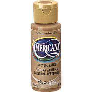 DecoArt Americana Acrylic Paint - (2oz/59ml) Sable Brown