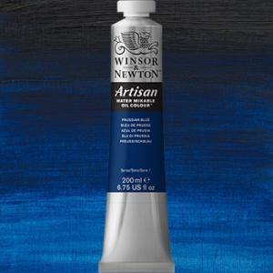 Winsor & Newton Artisan Water Mixable Oil Colour Paint - (6.75oz/200ml) Prussian Blue