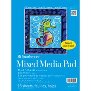 Strathmore 100 Series Youth Mixed Media Pad 9" x 12" - (15 sheets)