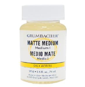Grumbacher Matte Oil Painting Medium I - (2.5oz/74ml)  575-2