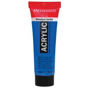 Royal Talens Amsterdam Acrylic Paint - (0.7oz/20ml) Metallic Blue